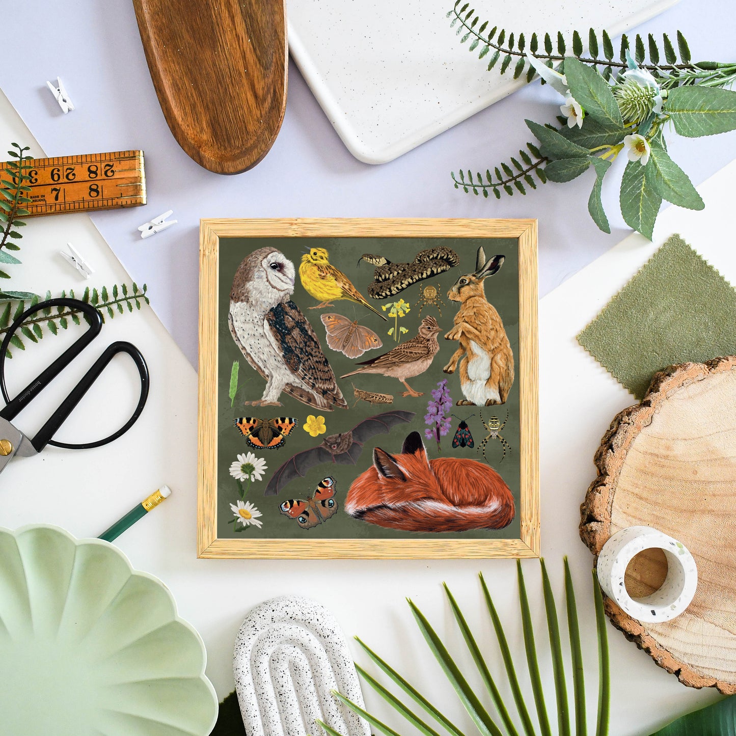 Grassland Wildlife Print