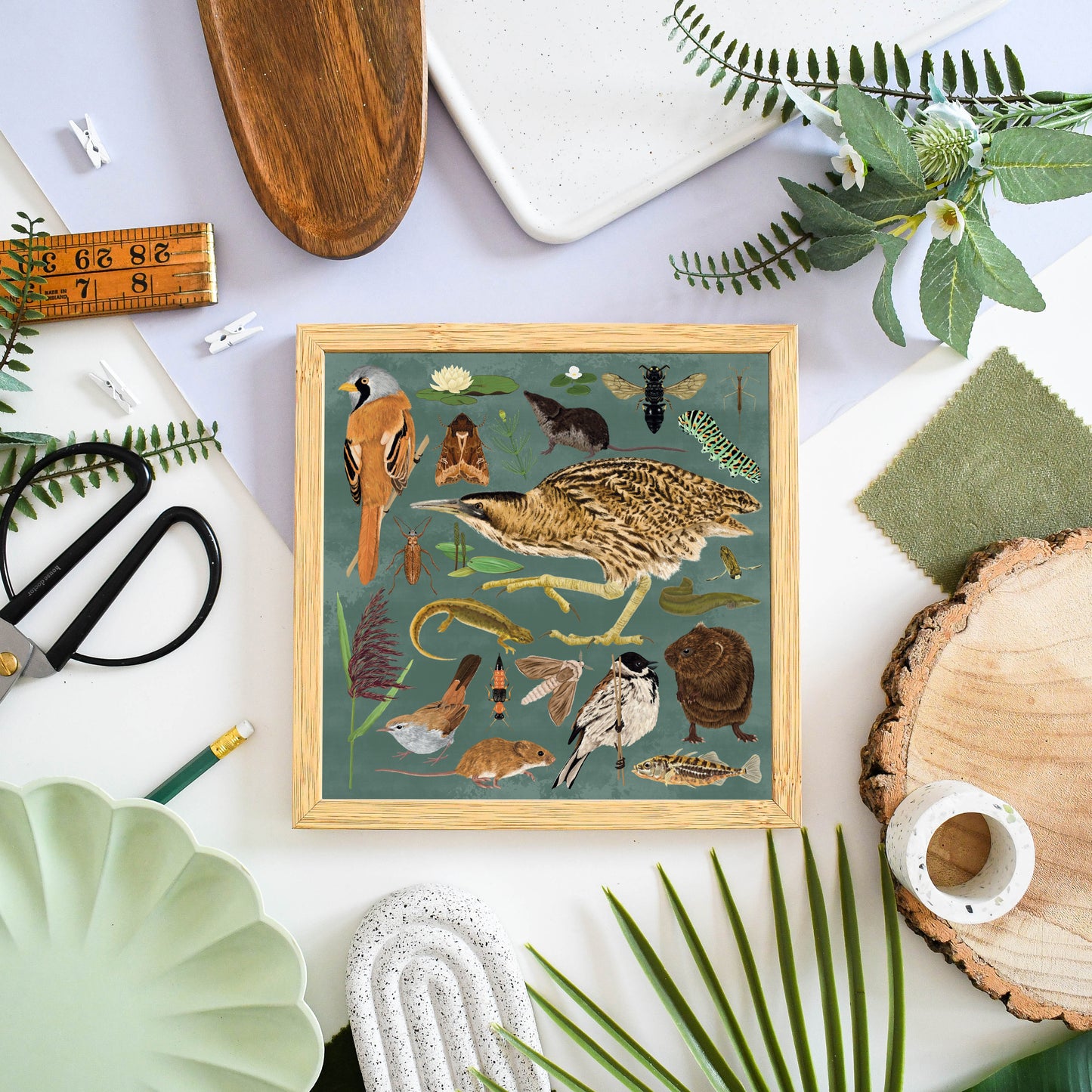 Reedbed Wildlife Print