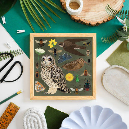 Maritimer Soft Cliff Wildlife Druck
