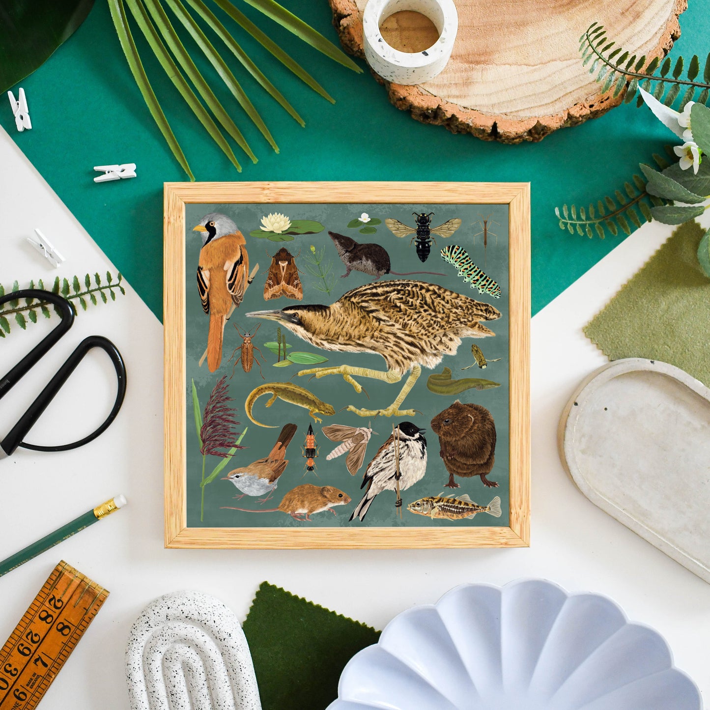 Reedbed Wildlife Print