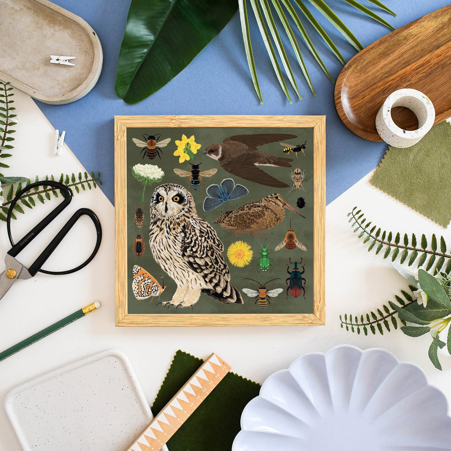 Maritimer Soft Cliff Wildlife Druck