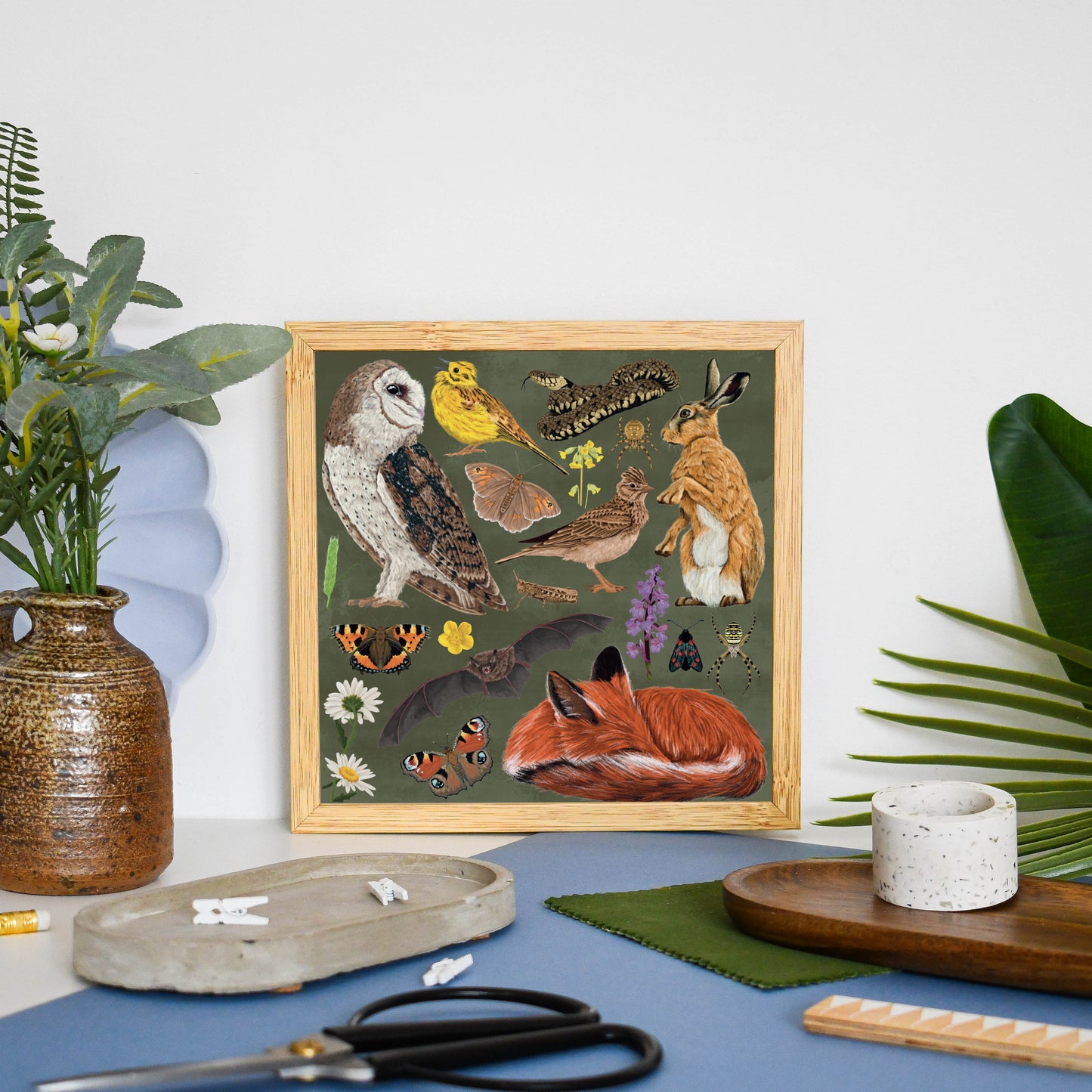 Grassland Wildlife Print