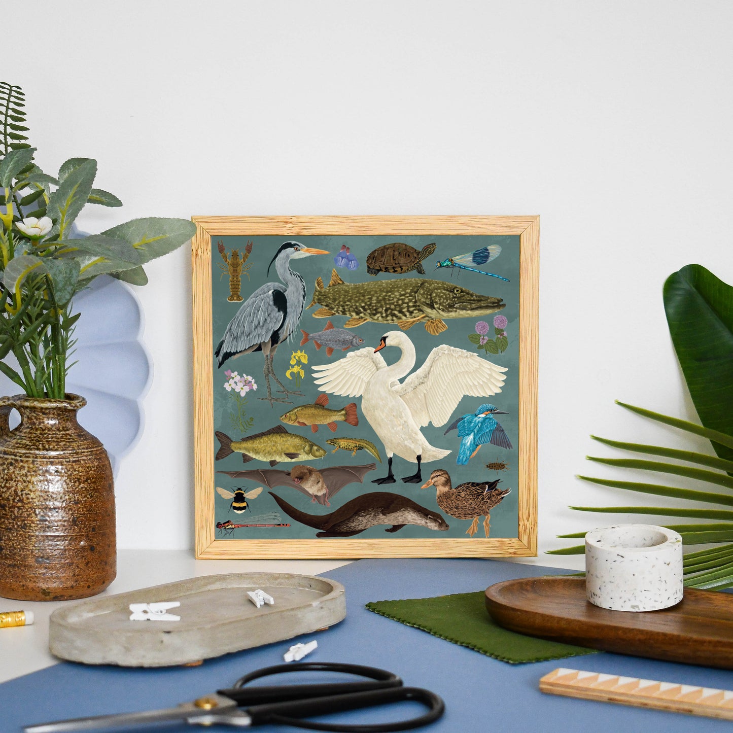 British Waterway Wildlife Print