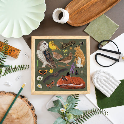 Grassland Wildlife Print