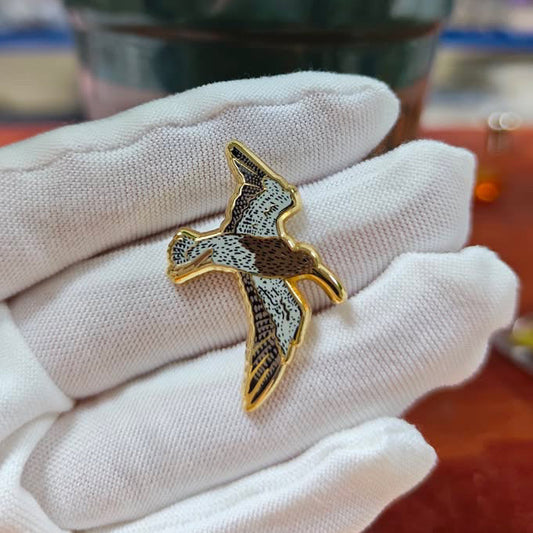 Eurasian Curlew Enamel Pin