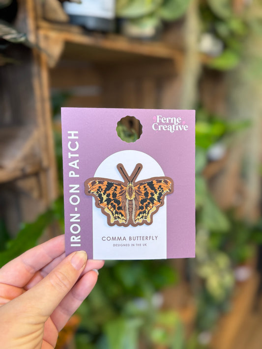 Comma Butterfly Iron-on Patch