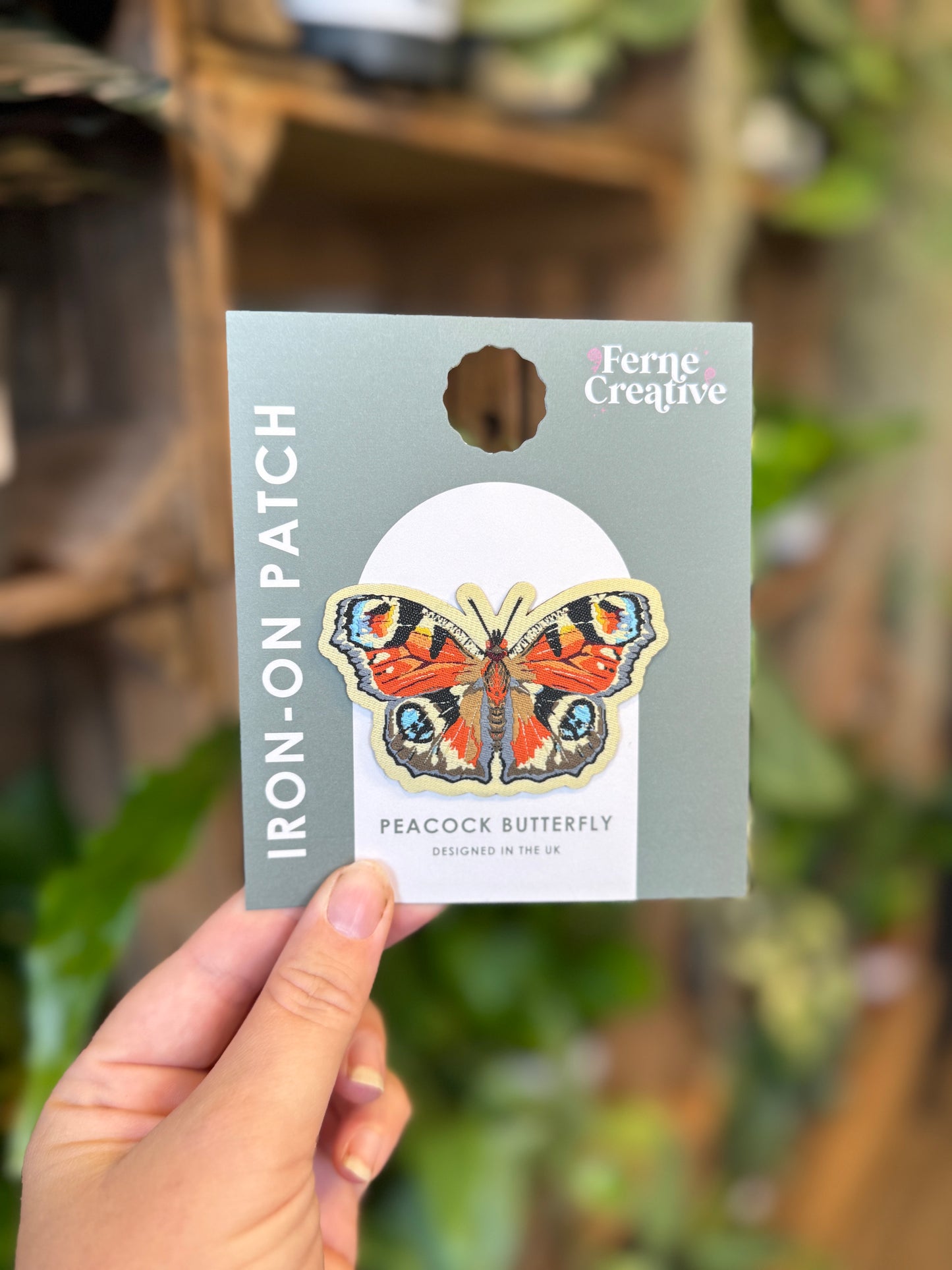 Peacock Butterfly Iron-on Patch