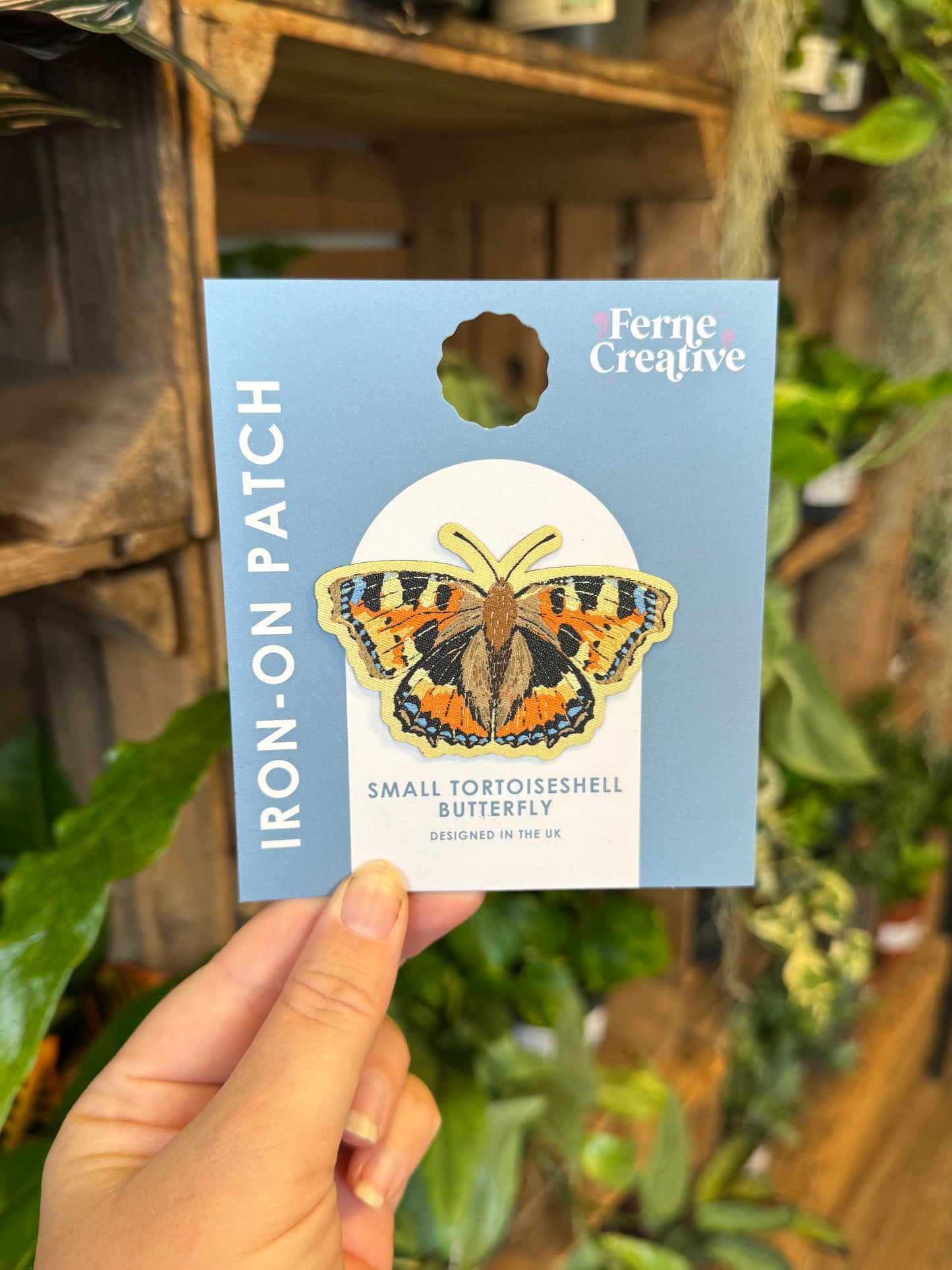 Tortoiseshell Butterfly Iron-on Patch