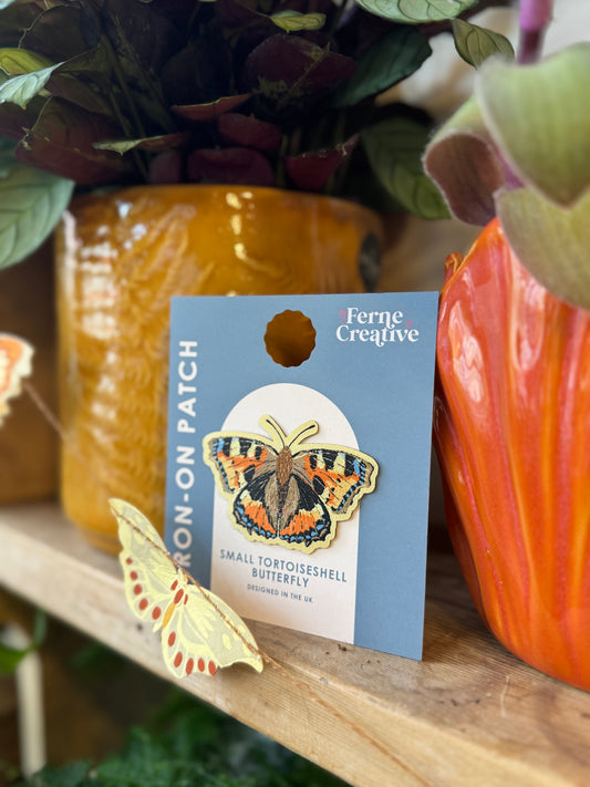 Tortoiseshell Butterfly Iron-on Patch