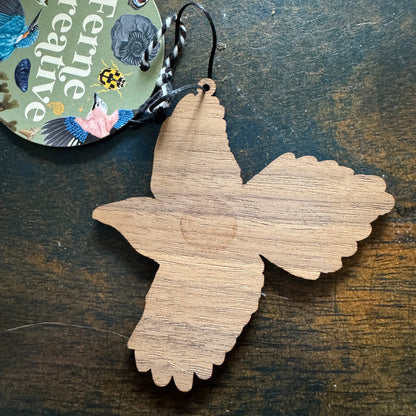 Magpie Wooden Hanging Decoration