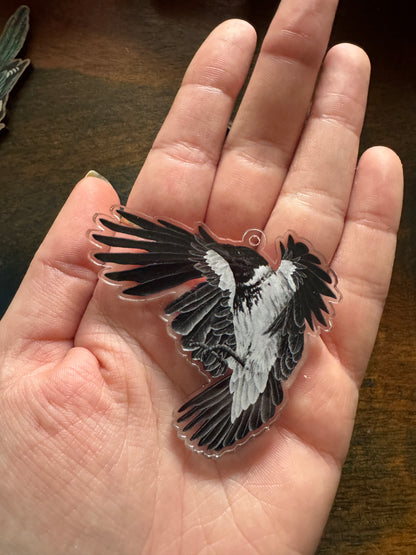 Seconds Hooded Crow & Magpie loose charms