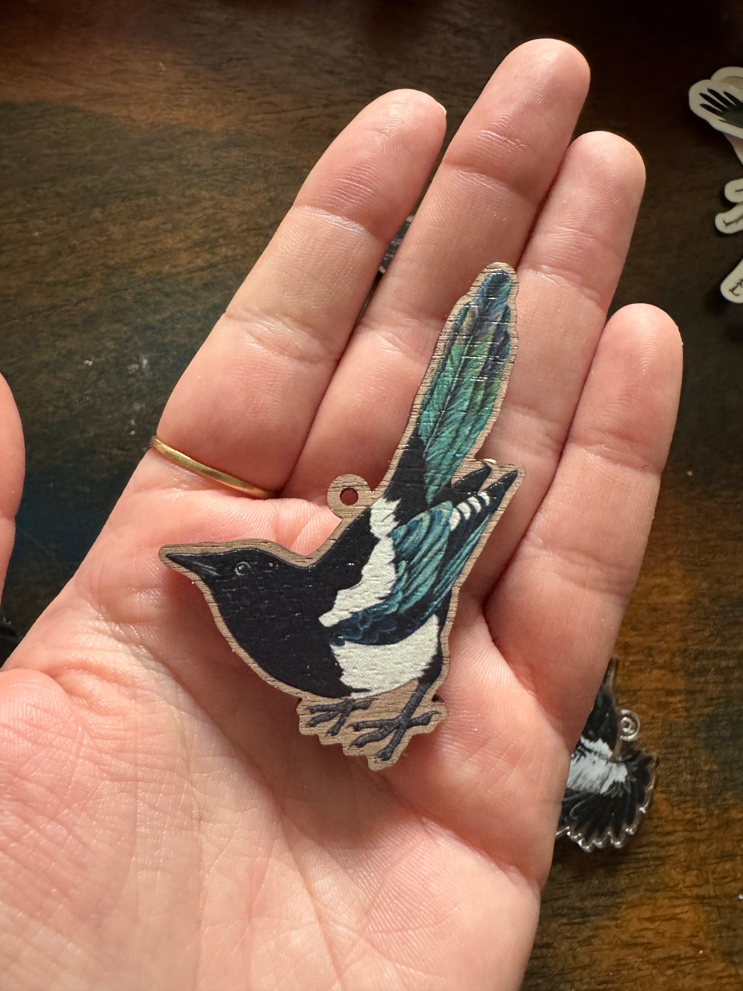 Seconds Hooded Crow & Magpie loose charms