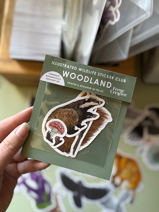 Past Sticker Subscription - May Woodland Wildlife