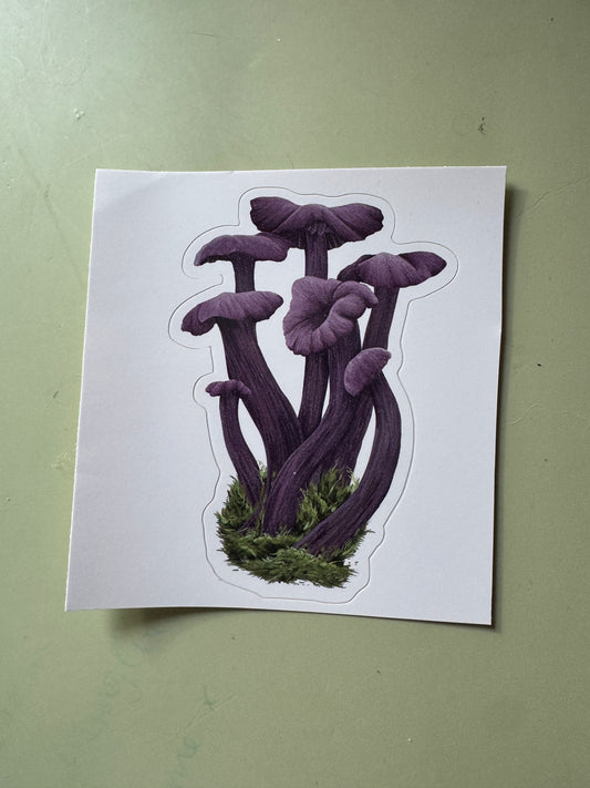 Amethyst Deceiver Mushroom Sticker