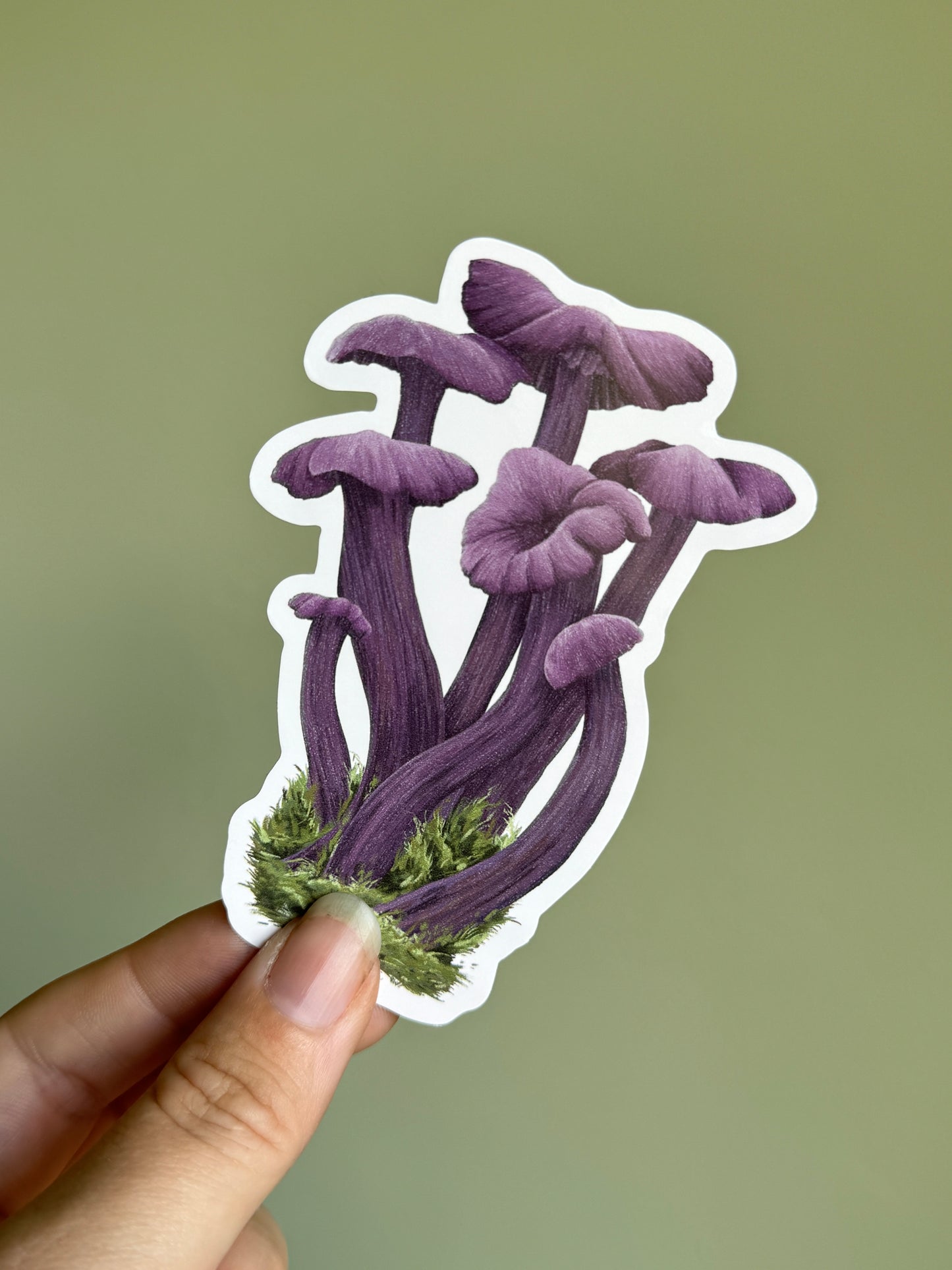 Amethyst Deceiver Mushroom Sticker