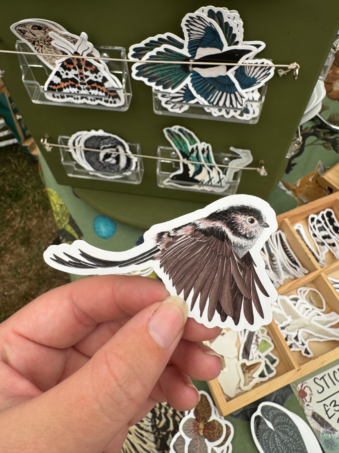 Long-tailed Tit Vinyl Sticker