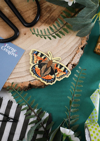 Butterfly Iron-On Patch Set – Comma, Peacock & Small Tortoiseshell Woven Patches