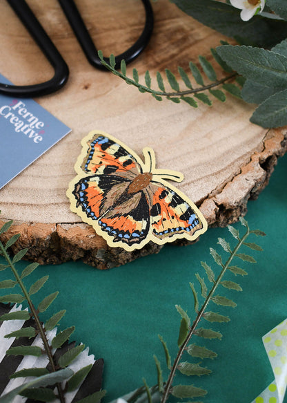 Butterfly Iron-On Patch Set – Comma, Peacock & Small Tortoiseshell Woven Patches