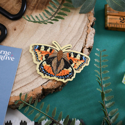 Butterfly Iron-On Patch Set – Comma, Peacock & Small Tortoiseshell Woven Patches