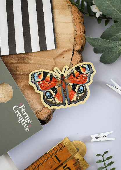 Butterfly Iron-On Patch Set – Comma, Peacock & Small Tortoiseshell Woven Patches