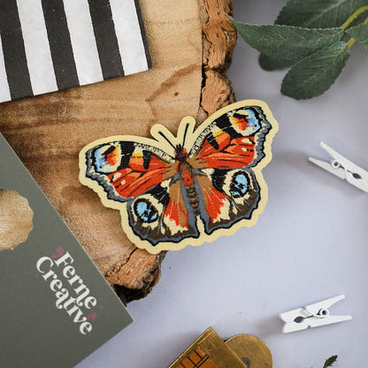 Butterfly Iron-On Patch Set – Comma, Peacock & Small Tortoiseshell Woven Patches