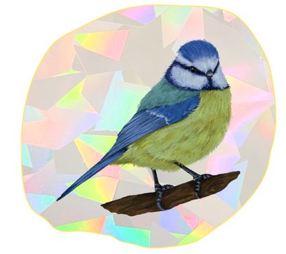 Blue Tit Suncatcher Window Decal