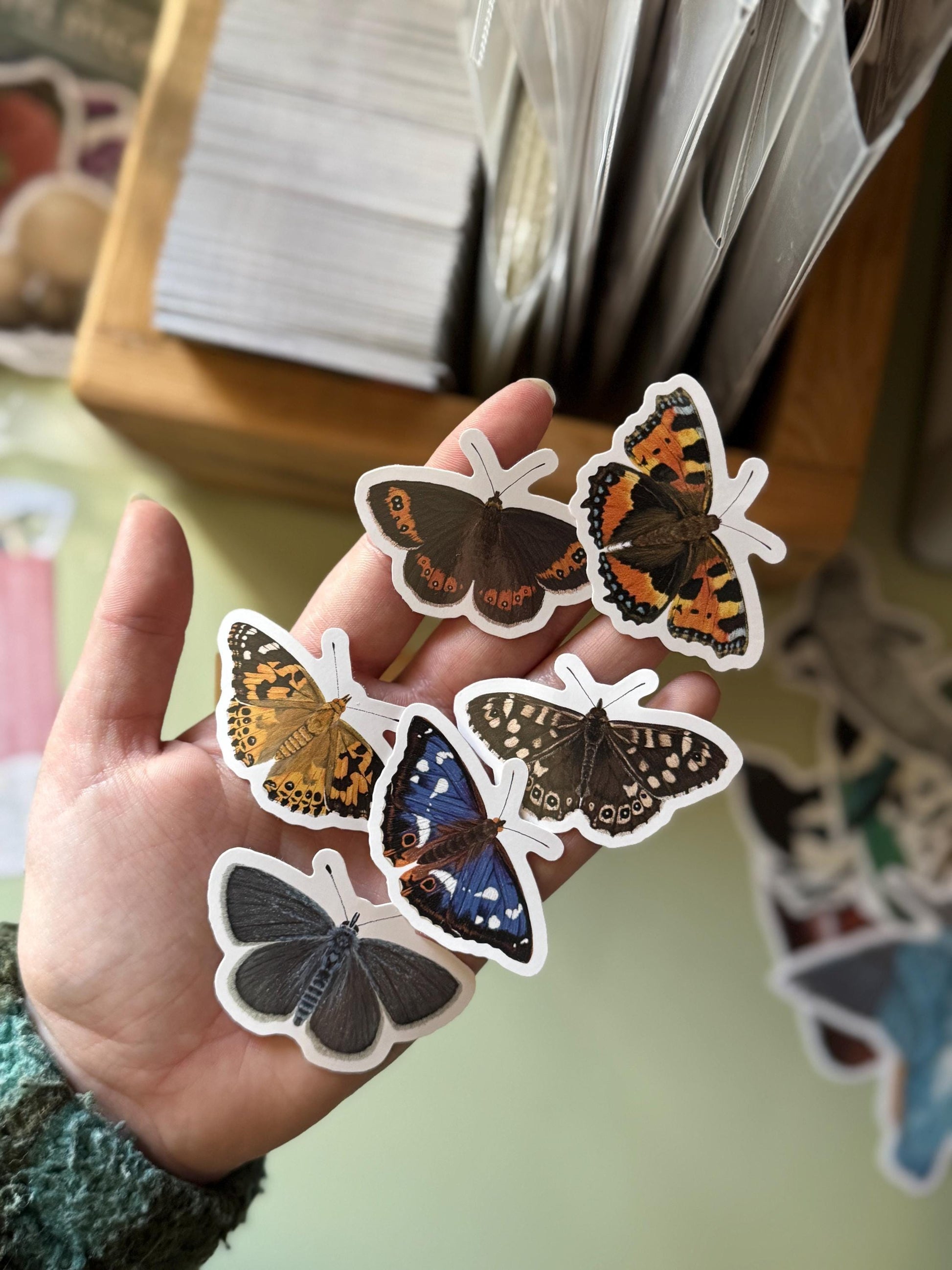 British Butterfly Vinyl Sticker Bundle