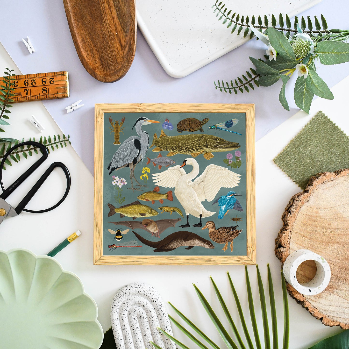 British Waterway Wildlife Print