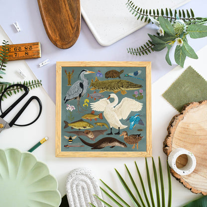 British Waterway Wildlife Print