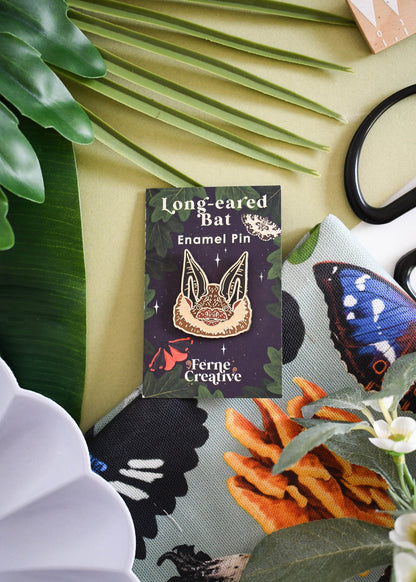 Long-eared Bat Hard Enamel Pin